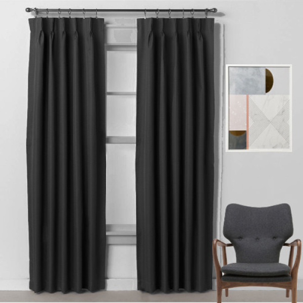 bond-pinch-pleat-curtain-black__67080 Pinch Pleat Curtains